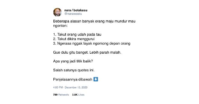 Tweet dari Botakasu